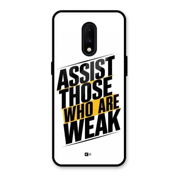 Assist Weak Glass Back Case for OnePlus 7