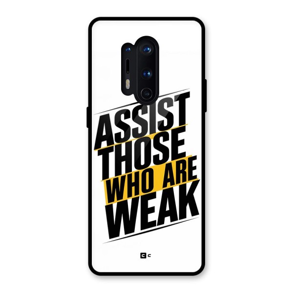 Assist Weak Glass Back Case for OnePlus 8 Pro