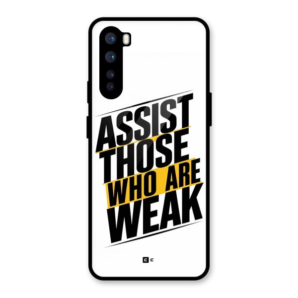 Assist Weak Glass Back Case for OnePlus Nord