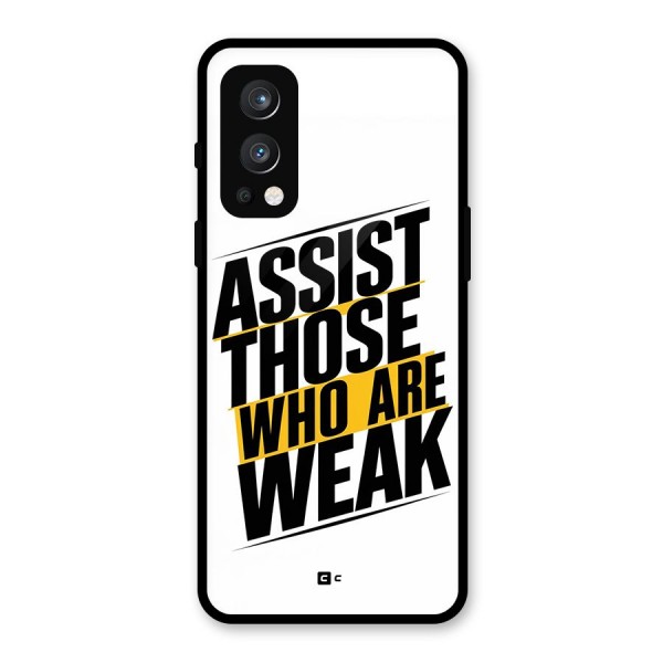 Assist Weak Glass Back Case for OnePlus Nord 2 5G
