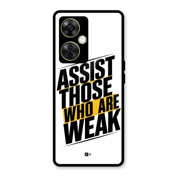 Assist Weak Glass Back Case for OnePlus Nord CE 3 Lite