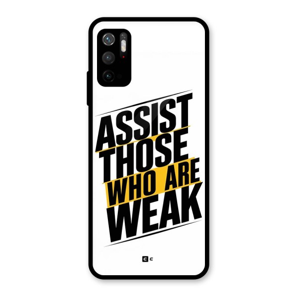 Assist Weak Glass Back Case for Poco M3 Pro 5G