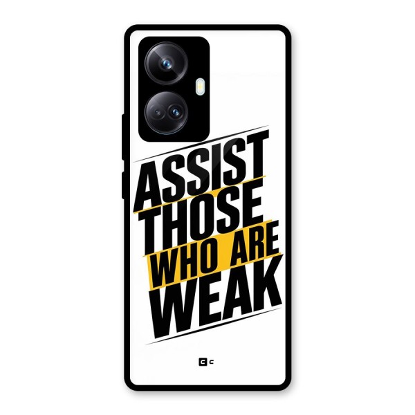 Assist Weak Glass Back Case for Realme 10 Pro Plus