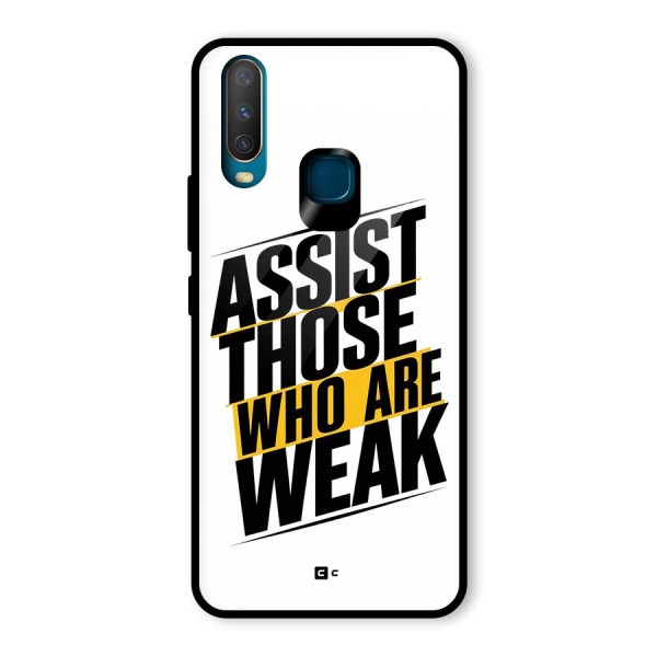 Assist Weak Glass Back Case for Vivo Y15