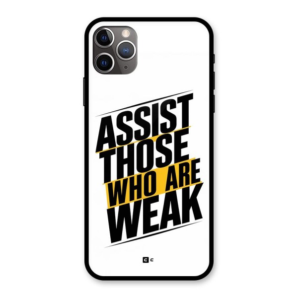 Assist Weak Glass Back Case for iPhone 11 Pro Max