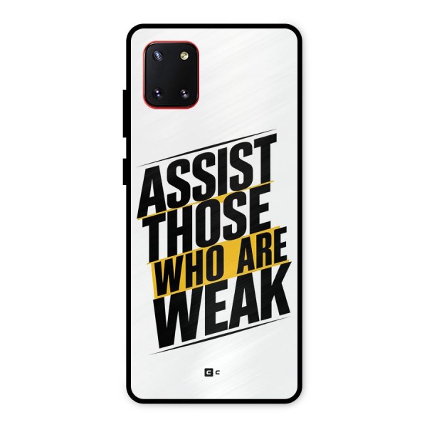 Assist Weak Metal Back Case for Galaxy Note 10 Lite