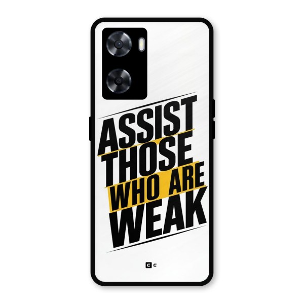 Assist Weak Metal Back Case for Oppo A57 2022