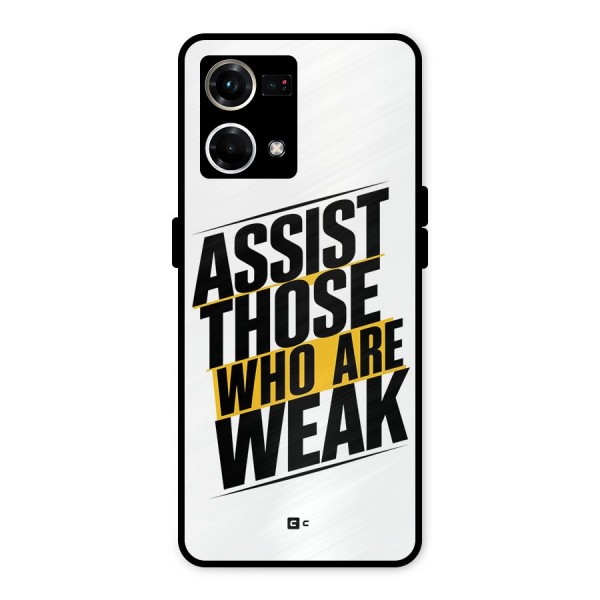 Assist Weak Metal Back Case for Oppo F21 Pro 4G