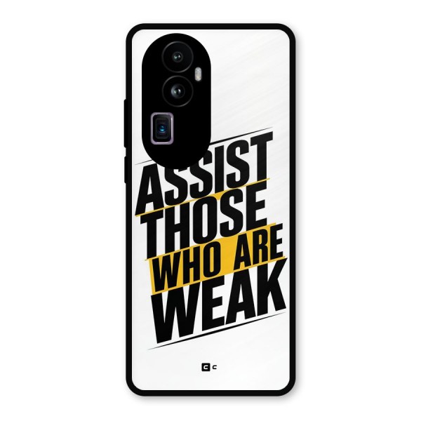 Assist Weak Metal Back Case for Oppo Reno10 Pro Plus