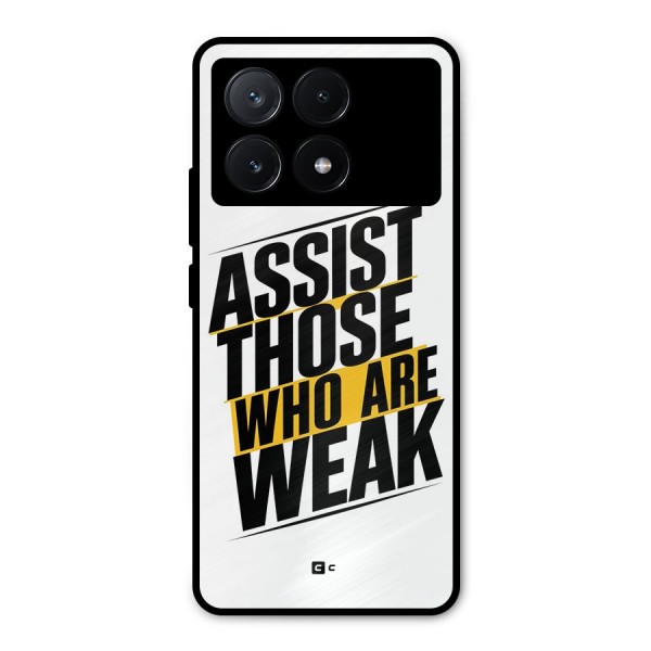 Assist Weak Metal Back Case for Poco X6 Pro