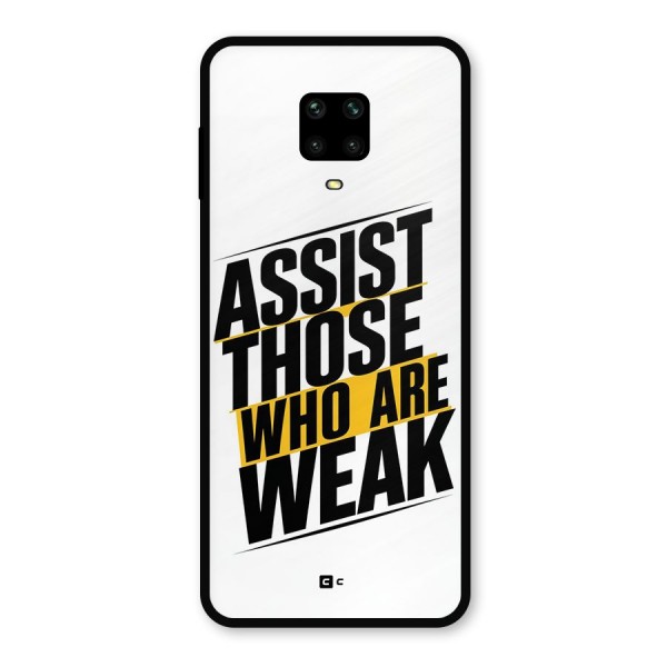Assist Weak Metal Back Case for Redmi Note 9 Pro Max