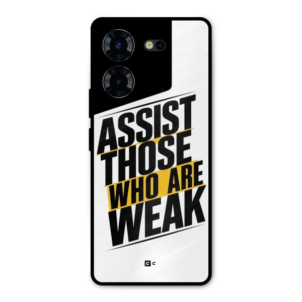 Assist Weak Metal Back Case for Tecno Pova 5 Pro 5G