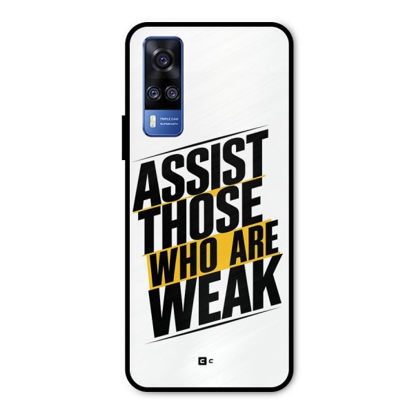 Assist Weak Metal Back Case for Vivo Y51A
