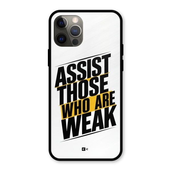 Assist Weak Metal Back Case for iPhone 12 Pro