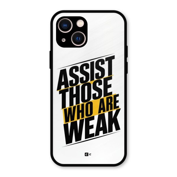 Assist Weak Metal Back Case for iPhone 13