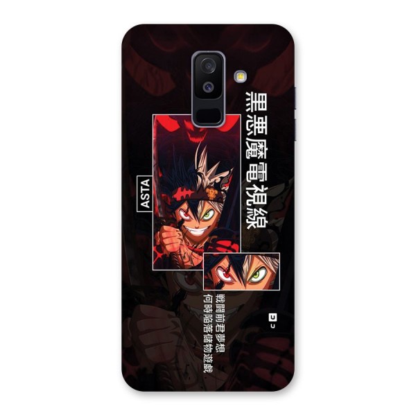 Asta Black Clover Back Case for Galaxy A6 Plus