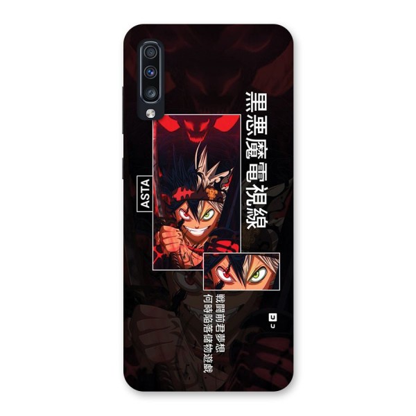 Asta Black Clover Back Case for Galaxy A70
