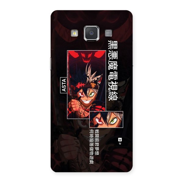 Asta Black Clover Back Case for Galaxy Grand 3