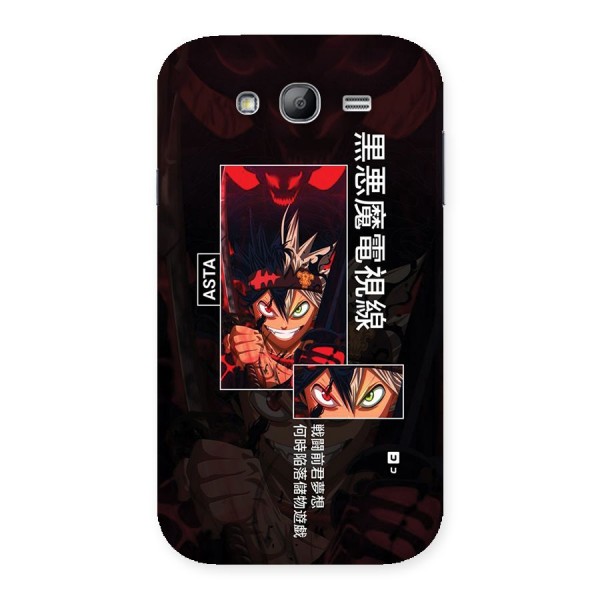 Asta Black Clover Back Case for Galaxy Grand Neo