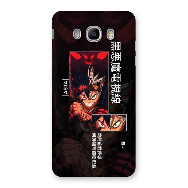 Asta Black Clover Back Case for Galaxy J5 2016