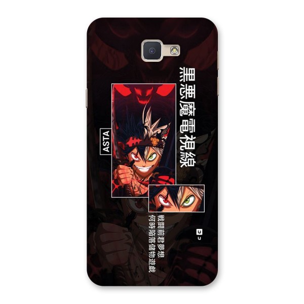Asta Black Clover Back Case for Galaxy J5 Prime