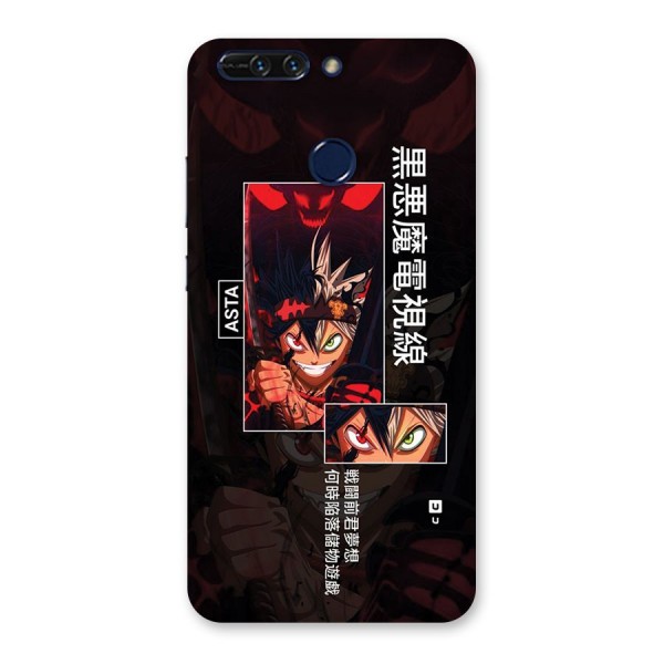 Asta Black Clover Back Case for Honor 8 Pro