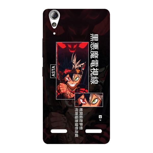 Asta Black Clover Back Case for Lenovo A6000 Plus