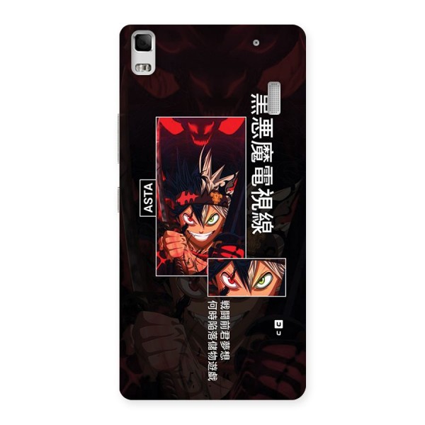 Asta Black Clover Back Case for Lenovo K3 Note