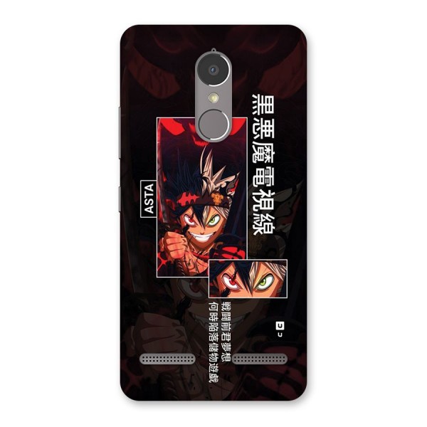 Asta Black Clover Back Case for Lenovo K6