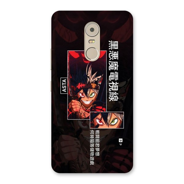 Asta Black Clover Back Case for Lenovo K6 Note