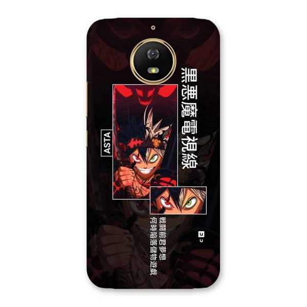 Asta Black Clover Back Case for Moto G5s