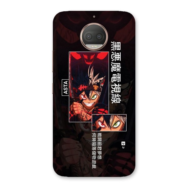 Asta Black Clover Back Case for Moto G5s Plus