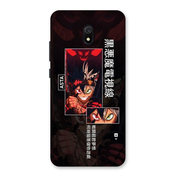 Asta Black Clover Back Case for Redmi 8A