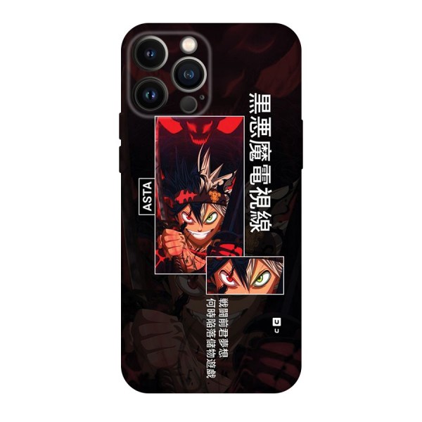 Asta Black Clover Back Case for iPhone 13 Pro Max