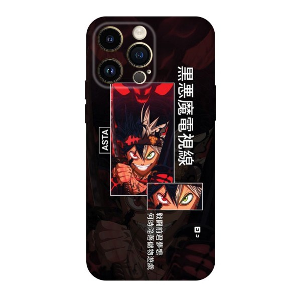 Asta Black Clover Back Case for iPhone 14 Pro Max