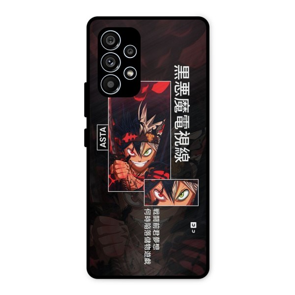 Asta Black Clover Metal Back Case for Galaxy A53 5G