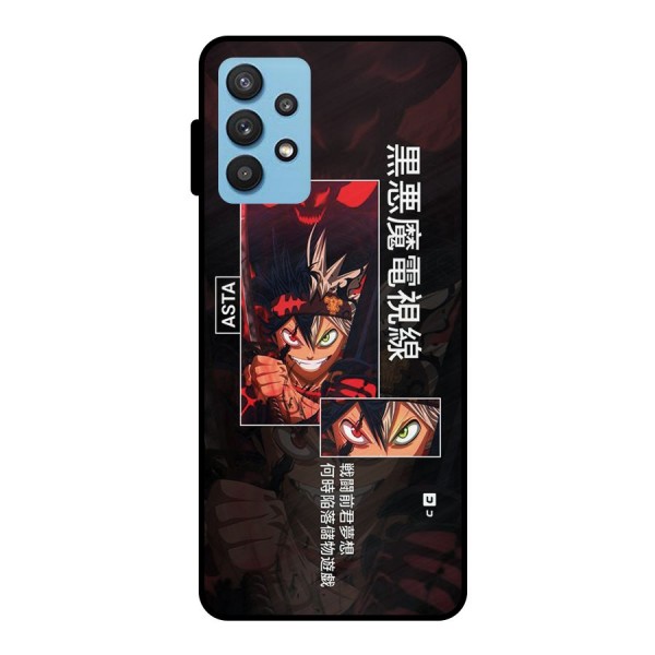 Asta Black Clover Metal Back Case for Galaxy M32 5G