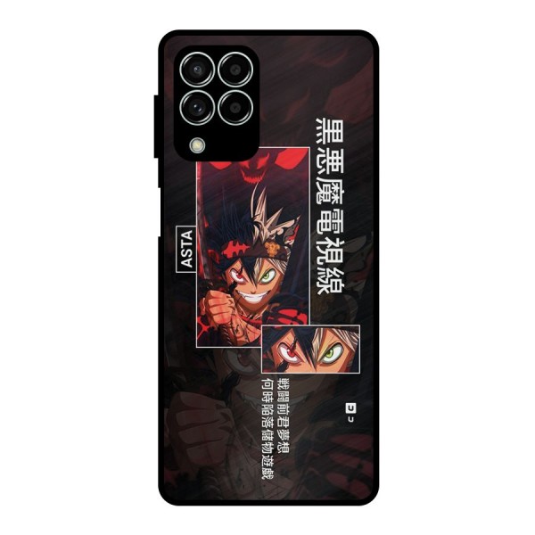 Asta Black Clover Metal Back Case for Galaxy M33