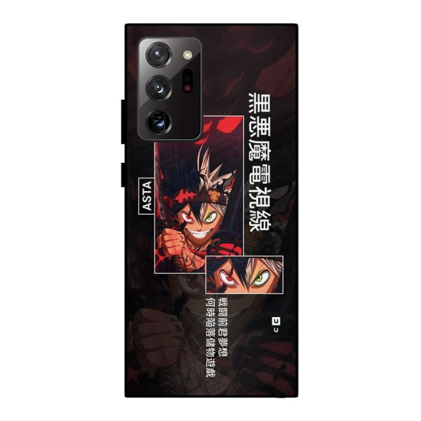 Asta Black Clover Metal Back Case for Galaxy Note 20 Ultra