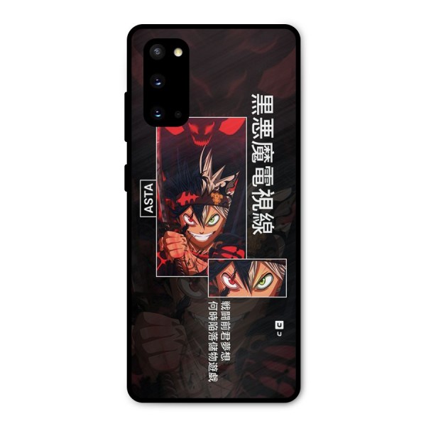 Asta Black Clover Metal Back Case for Galaxy S20