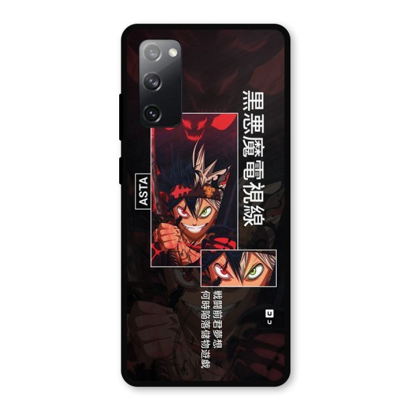 Asta Black Clover Metal Back Case for Galaxy S20 FE 5G