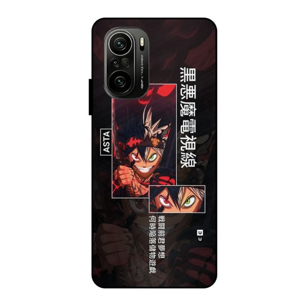 Asta Black Clover Metal Back Case for Mi 11X Pro