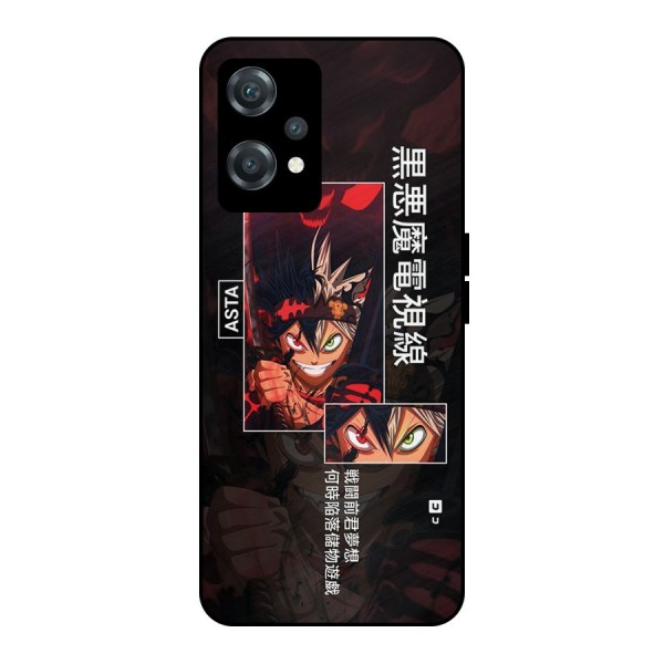 Asta Black Clover Metal Back Case for OnePlus Nord CE 2 Lite 5G