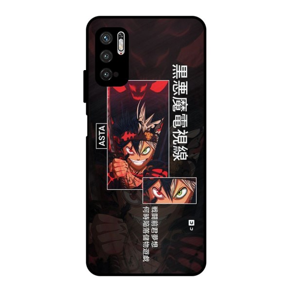 Asta Black Clover Metal Back Case for Poco M3 Pro 5G