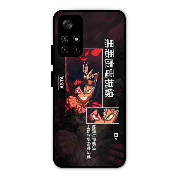 Asta Black Clover Metal Back Case for Poco M4 Pro 5G