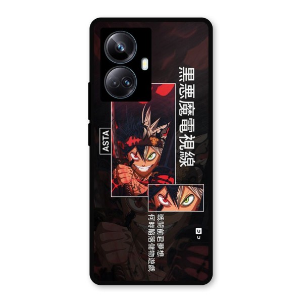 Asta Black Clover Metal Back Case for Realme 10 Pro Plus