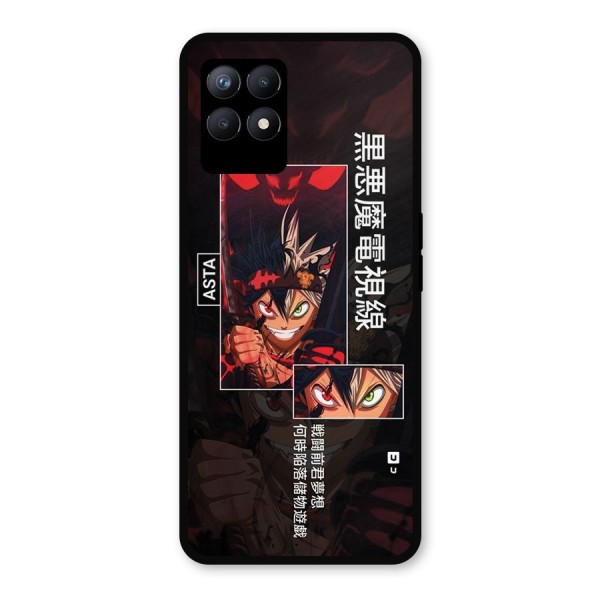 Asta Black Clover Metal Back Case for Realme Narzo 50