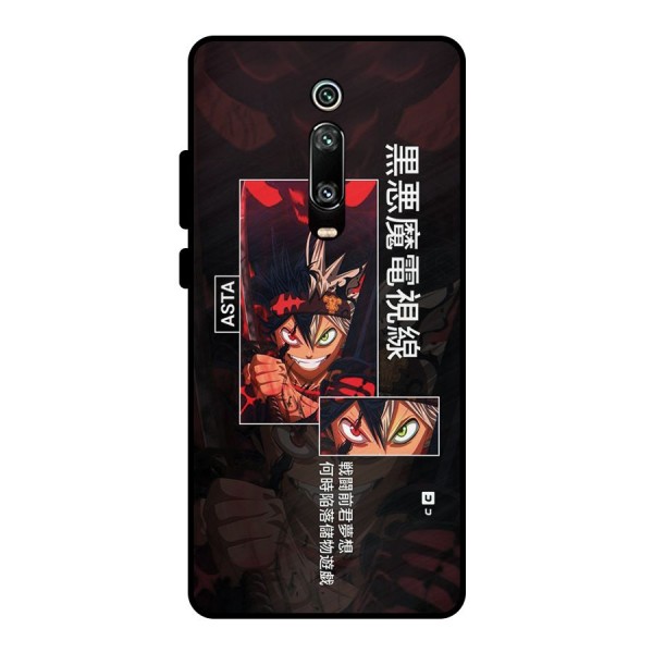 Asta Black Clover Metal Back Case for Redmi K20 Pro