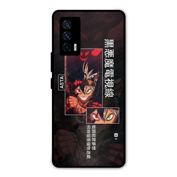 Asta Black Clover Metal Back Case for iQOO 7 5G