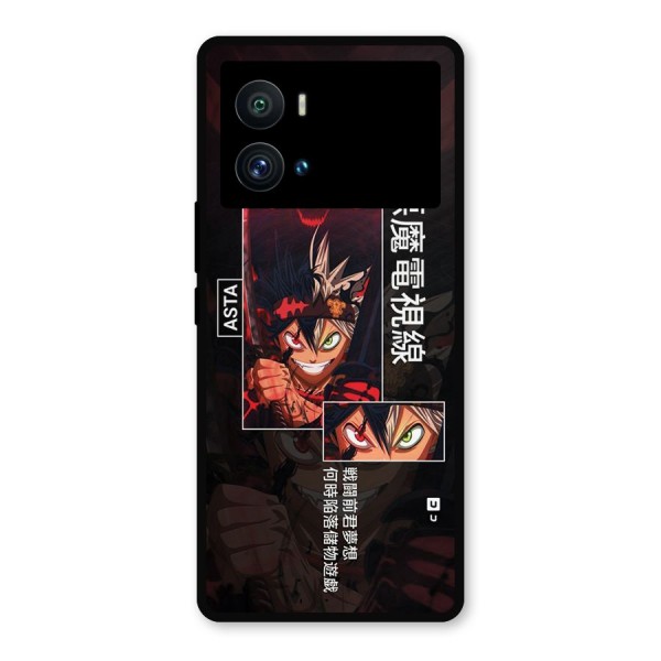 Asta Black Clover Metal Back Case for iQOO 9 Pro